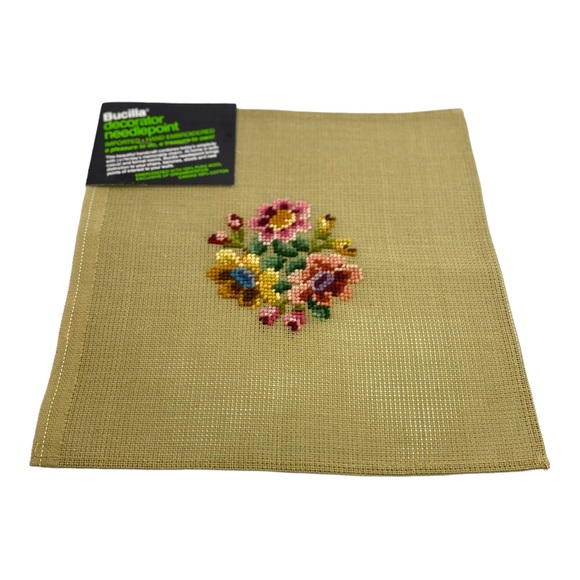 Bucilla Vintage Needlepoint Tapestries Floral Grouping - Picture 3 of 4